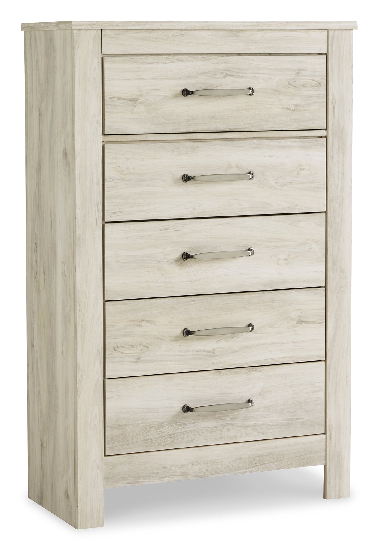 Bellaby Panel Bed With Mirrored Dresser, Chest And 2 Nightstands