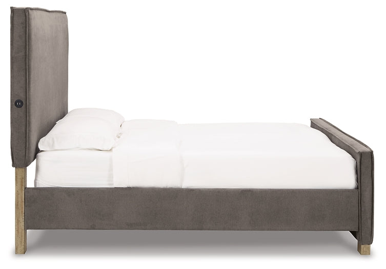 Krystanza Upholstered Panel Bed