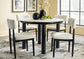 Xandrum Dining Table and 4 Chairs