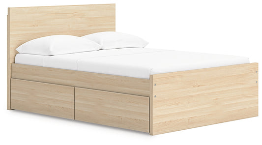 Onita Full Panel Platform Bed with 1 Side Storage