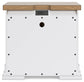Ashbryn King Panel Storage Bed with Mirrored Dresser and Nightstand