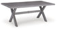 Half Moon Beach RECT Dining Table w/UMB OPT