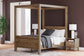 Aprilyn Full Canopy Bed with Dresser
