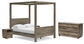 Shallifer Queen Canopy Bed with Dresser and 2 Nightstands