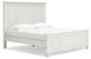 Grantoni King Panel Bed with Mirrored Dresser