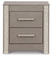 Surancha Queen Poster Bed with Mirrored Dresser and Nightstand
